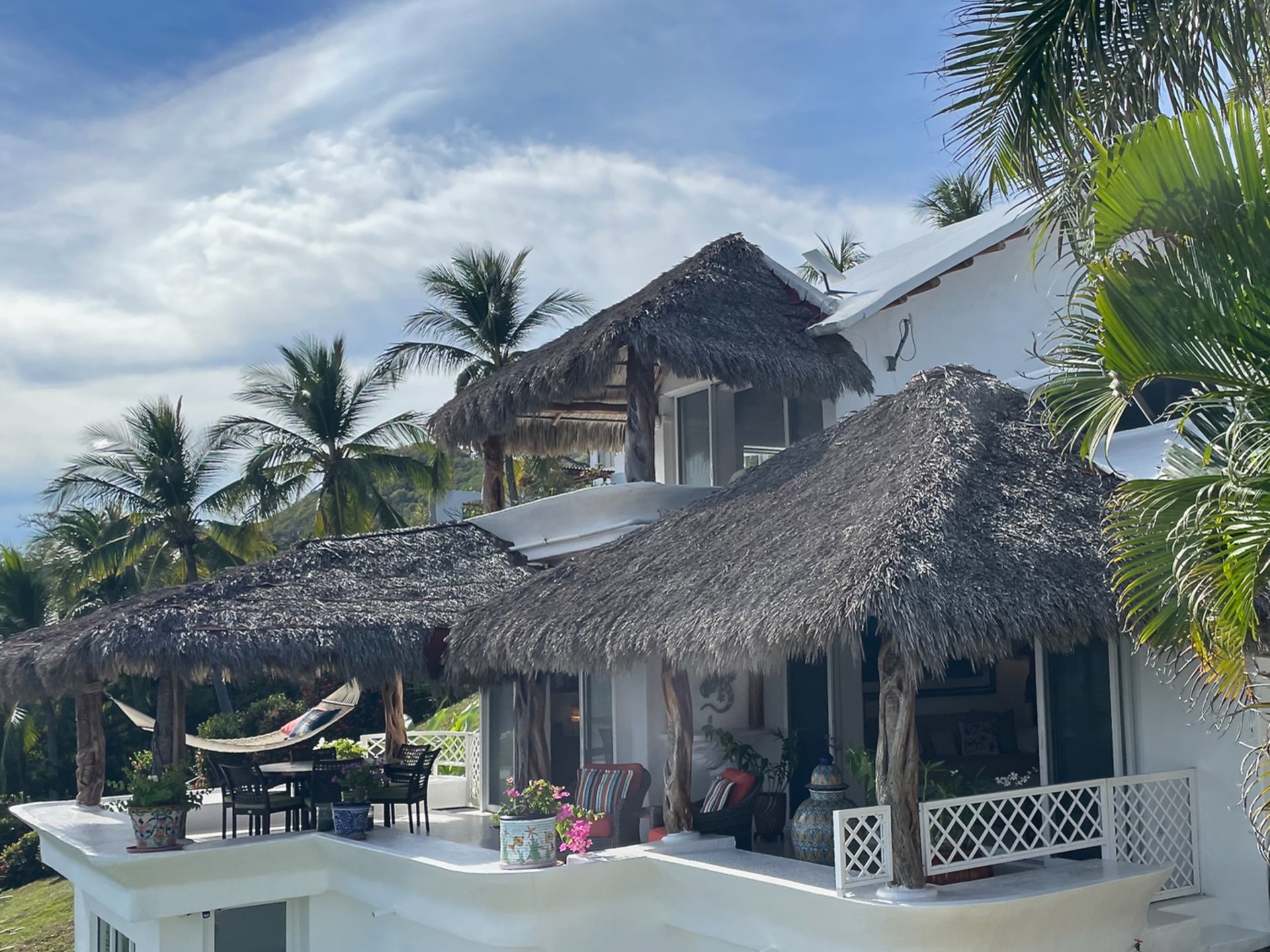 Terraces with Palapas